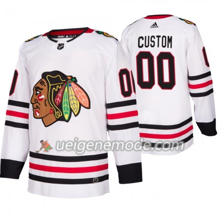 Herren Eishockey Chicago Blackhawks Trikot Custom Adidas 2019-2020 Weiß Authentic